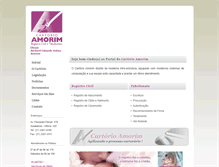 Tablet Screenshot of cartorioamorim.com.br